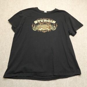 Sturgis Black Hills Rally T-Shirt 74th Anniversary‎ Graphic Biker Tee